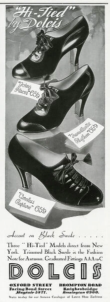 Advert for Dolcis shoes 1936