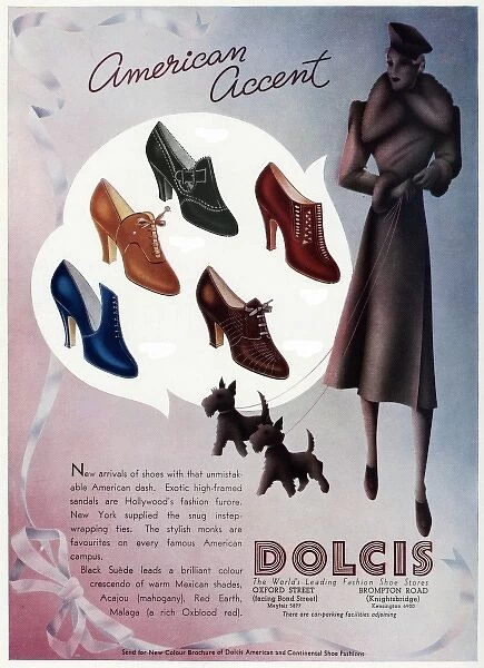 Advert for Dolcis shoes 1937