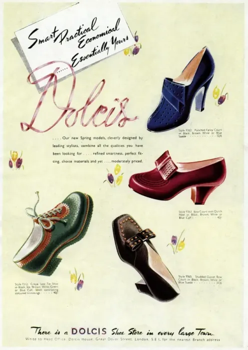 Framed Print : Advert for Dolcis shoes 1942 Framed Print : Advert for Dolcis shoes 1942