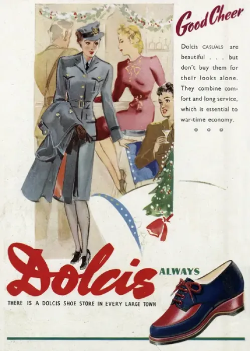 Framed Print : Advert for Dolcis shoes 1943 Framed Print : Advert for Dolcis shoes 1943