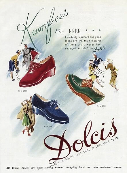 Advert for Dolcis shoes 1945
