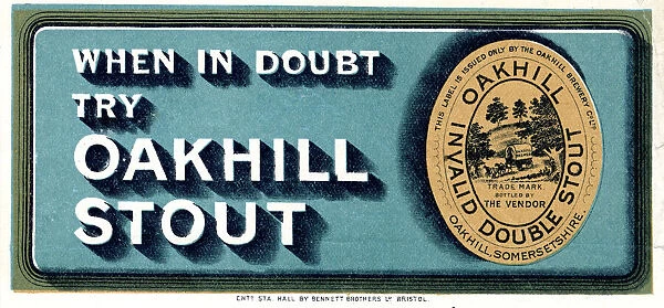 Advert, When in Doubt Try Oakhill Stout