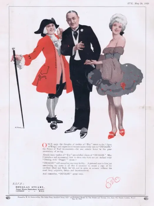 Framed Print : Advert for Douglas Stuart, Turf Accointants, London 1926 Framed Print : Advert for Douglas Stuart, Turf Accointants, London 1926