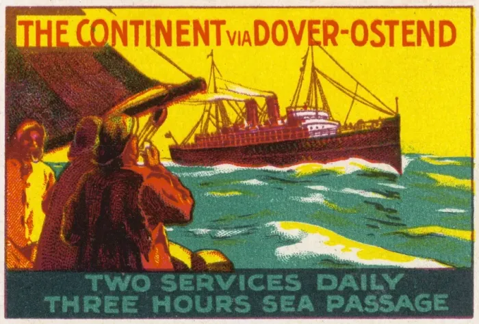 Framed Print : Advert  /  Dover-Ostend