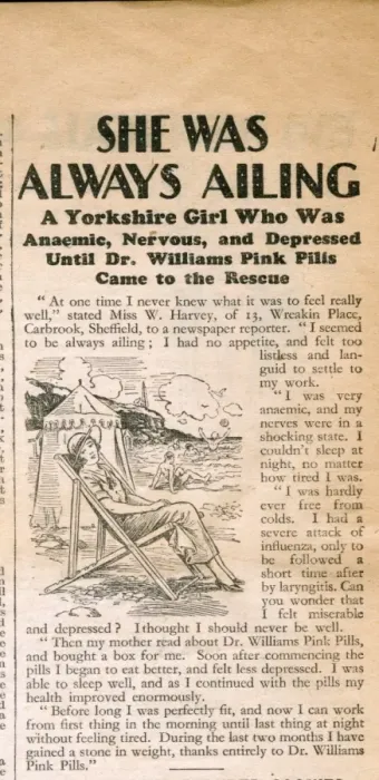 Framed Print : Advertisement, Dr Williams pink pills for pale people Framed Print : Advertisement, Dr Williams pink pills for pale people