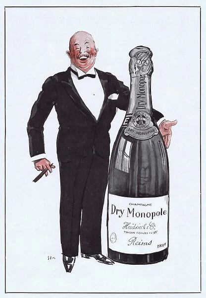 Advert for Dry Monopole Champagne, 1927