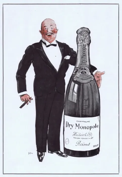 Framed Print : Advert for Dry Monopole Champagne, 1927 Framed Print : Advert for Dry Monopole Champagne, 1927