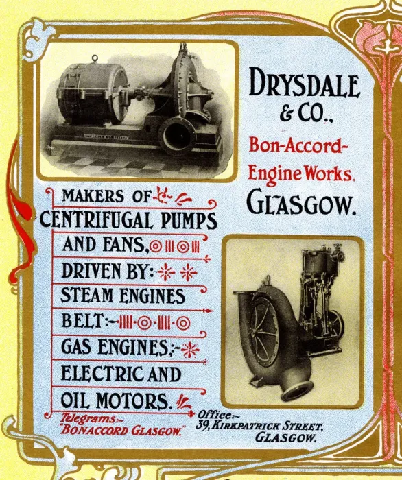Framed Print : Advert, Drysdale & Co, Manufacturers, Glasgow Framed Print : Advert, Drysdale & Co, Manufacturers, Glasgow