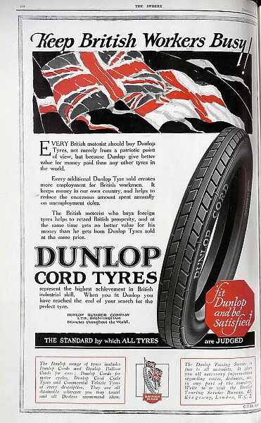 Advert - Dunlop cord tyres