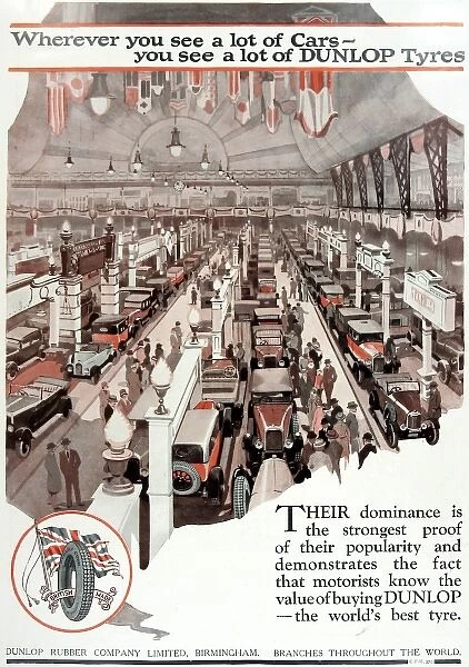 Advertisement for Dunlop tyres