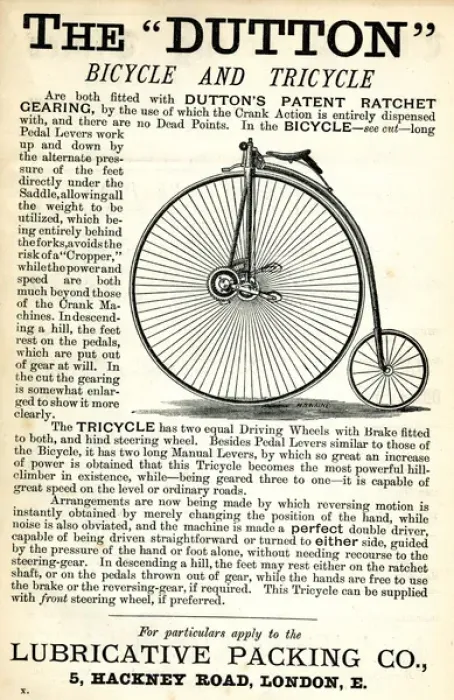 Framed Print : Advertisement, The Dutton Bicycle and Tricycle Framed Print : Advertisement, The Dutton Bicycle and Tricycle