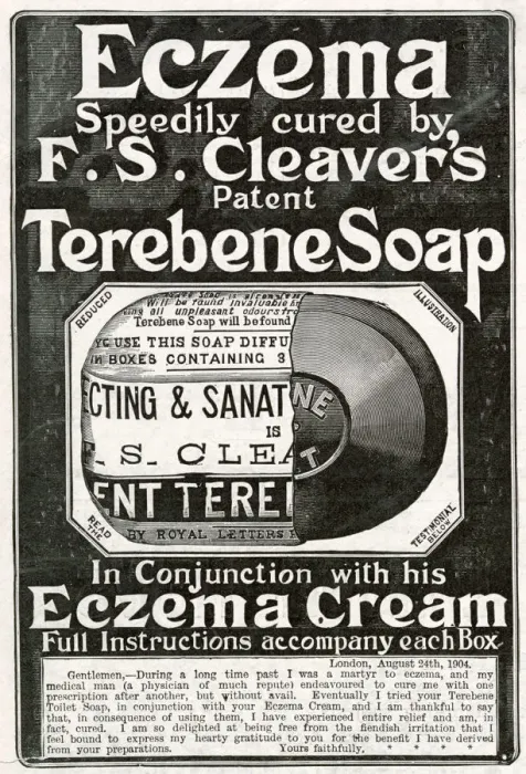 Framed Print : Advert for Eczema soap 1905 Framed Print : Advert for Eczema soap 1905