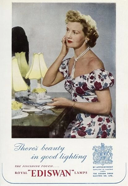 Advert for Ediswan lamps 1950