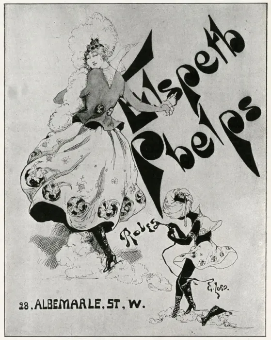 Framed Print : Advertisement for Elspeth Phelps, WW1 fashion