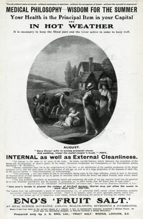 Framed Print : Advertisement for Enos Fruit Salt Framed Print : Advertisement for Enos Fruit Salt