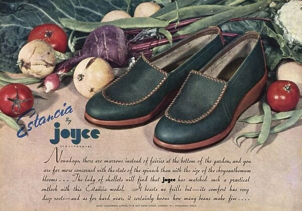 Advert for Estancia by Joyce California shoes 1943