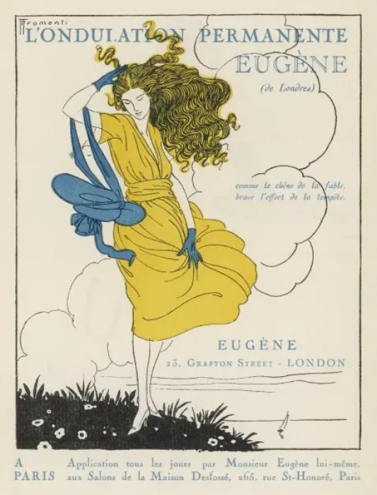 Framed Print : Advert / Eugene Hairwave Framed Print : Advert / Eugene Hairwave