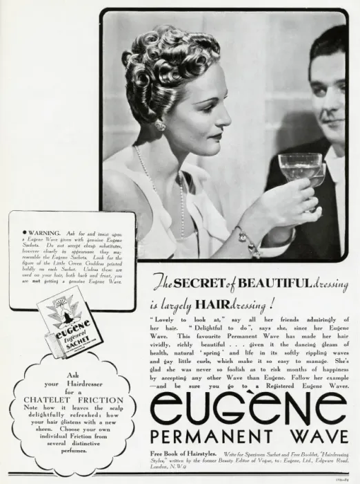 Framed Print : Advert for Eugene permanant hair 1938 Framed Print : Advert for Eugene permanant hair 1938