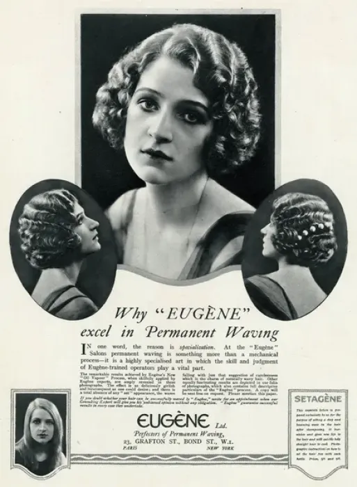 Framed Print : Advert for Eugene permanant hair waving 1923 Framed Print : Advert for Eugene permanant hair waving 1923