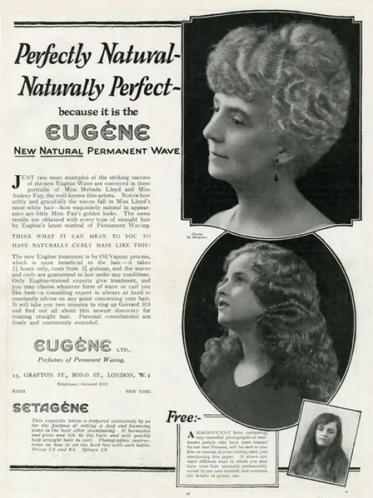 Framed Print : Advert for Eugene permanant hair waving 1923 Framed Print : Advert for Eugene permanant hair waving 1923