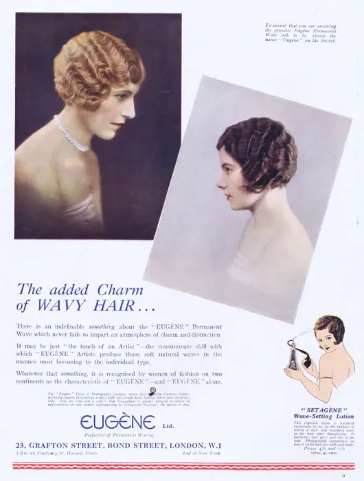 Framed Print : Advert for Eugene wavy hair, 1925 Framed Print : Advert for Eugene wavy hair, 1925