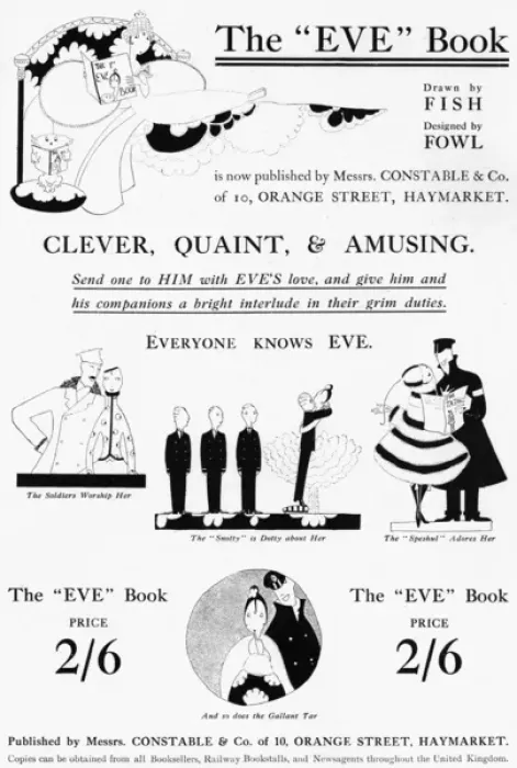 Framed Print : Advertisement for The Eve Book, 1916 Framed Print : Advertisement for The Eve Book, 1916