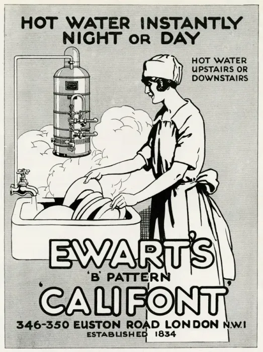Framed Print : Advert for Ewarts Califont hot water 1926 Framed Print : Advert for Ewarts Califont hot water 1926