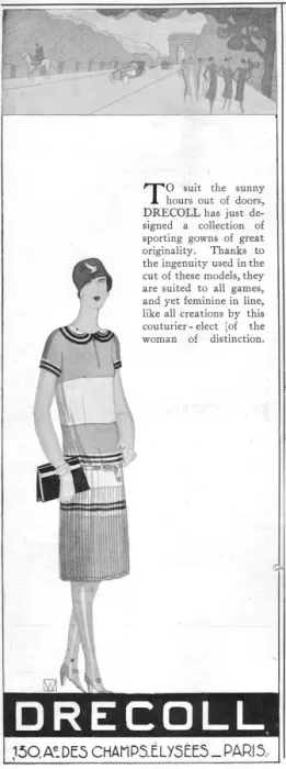 Framed Print : Advert for the fashion house of Drecoll, Paris, 1926 Framed Print : Advert for the fashion house of Drecoll, Paris, 1926