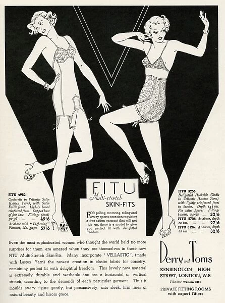 1954 Silf Skin Seamless Full-Fashioned Girdle Panty PRINT AD
