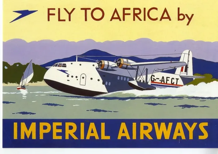 Framed Print : Advert, Fly to Africa by Imperial Airways Framed Print : Advert, Fly to Africa by Imperial Airways