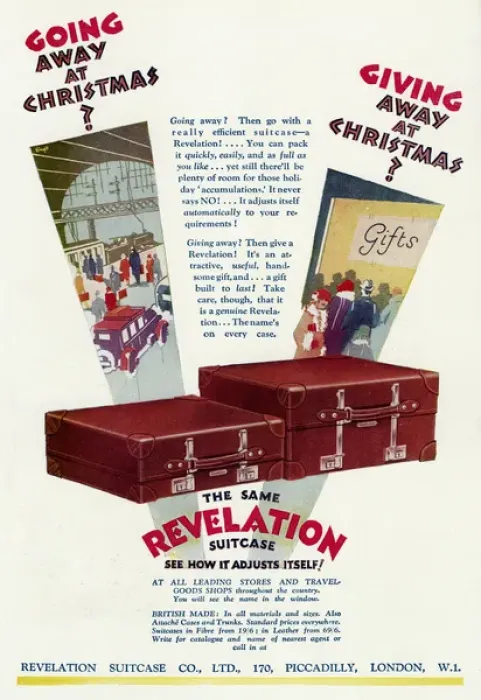 Framed Print : Advert fo Revelation suitcases 1938 Framed Print : Advert fo Revelation suitcases 1938