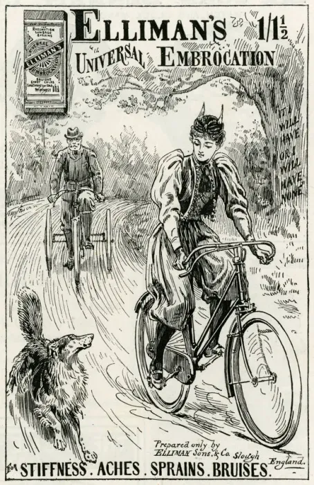 Framed Print : Advert for for Ellimans Universal Embrocation 1896 Framed Print : Advert for for Ellimans Universal Embrocation 1896