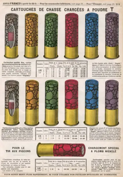 Framed Print : Advertisement for French cartridges (2 / 2) Framed Print : Advertisement for French cartridges (2 / 2)
