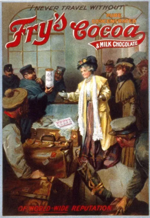 Framed Print : Advertisement for Frys Cocoa & Milk Chocolate Framed Print : Advertisement for Frys Cocoa & Milk Chocolate