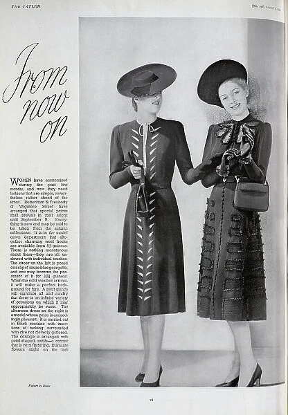 Advert for furs from Debenham and Freebody