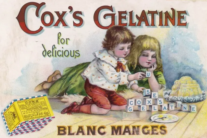 Framed Print : Advert / Gelatine / Cox s Framed Print : Advert / Gelatine / Cox s