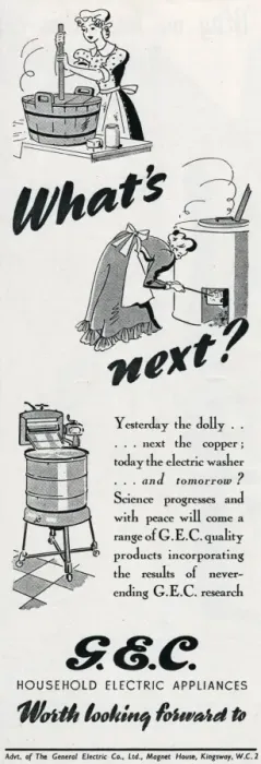 Framed Print : Advert for The General Electric Company 1942 Framed Print : Advert for The General Electric Company 1942