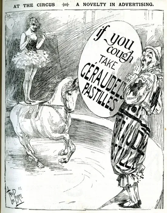 Framed Print : Advert for Geraudels Pastilles, cough sweets Framed Print : Advert for Geraudels Pastilles, cough sweets