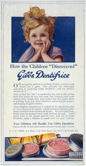 Framed Print : Advert / Gibbs Toothpaste Framed Print : Advert / Gibbs Toothpaste