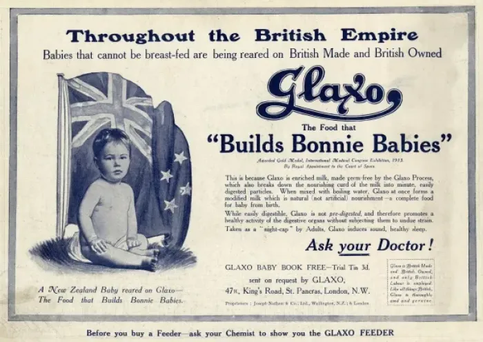 Framed Print : Advert for Glaxo baby food 1914 Framed Print : Advert for Glaxo baby food 1914
