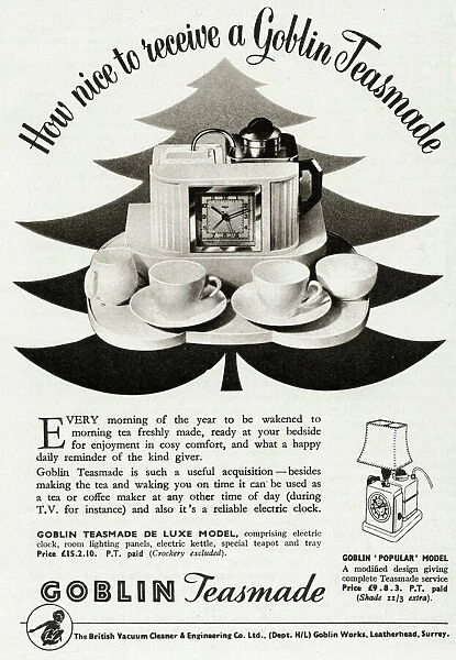Advert for Goblin teasmade 1954