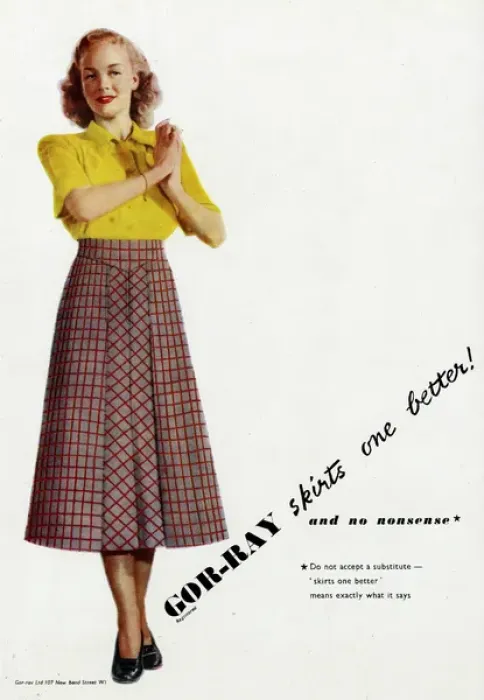 Framed Print : Advert for Gor-ray skirts 1948 Framed Print : Advert for Gor-ray skirts 1948