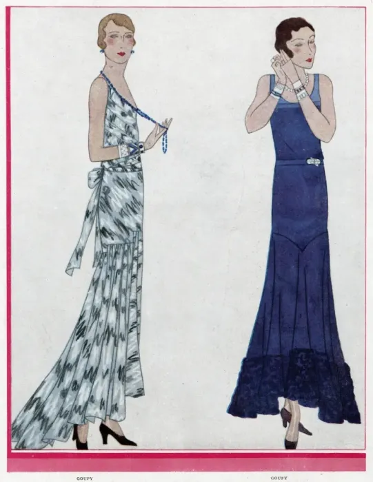 Framed Print : Advertisement for Goupy fashions