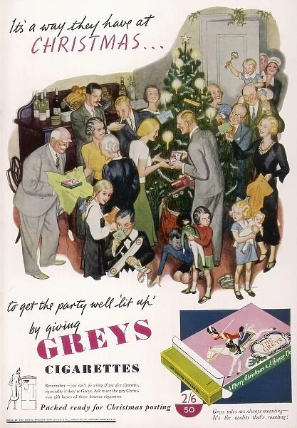 Advert  /  Greys Cigs 1938