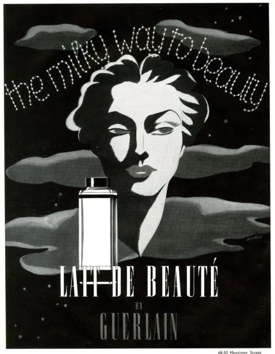 Framed Print : Advert, Guerlain Lait de Beaute, Beauty Lotion Framed Print : Advert, Guerlain Lait de Beaute, Beauty Lotion