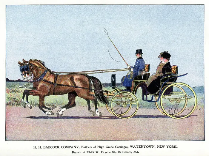 Framed Print : Advert, H. H. Babcock Carriage Company, New York Framed Print : Advert, H. H. Babcock Carriage Company, New York
