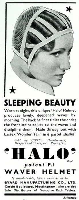 Framed Print : Advert for Halo sleeping cap 1936 Framed Print : Advert for Halo sleeping cap 1936