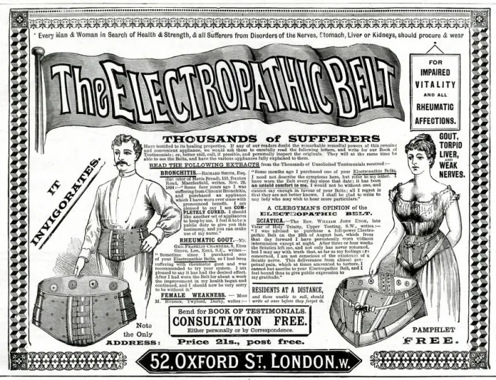 Framed Print : Advert for Harness Electropathic Corset Belts 1895 Framed Print : Advert for Harness Electropathic Corset Belts 1895