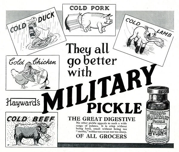 Advert, Haywards Military Pickle