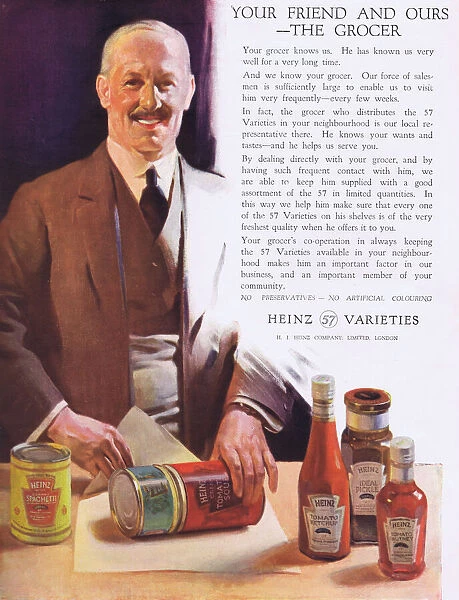 Advert for Heinz, 1925